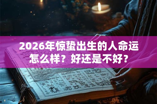 2026年惊蛰出生的人命运怎么样？好还是不好？
