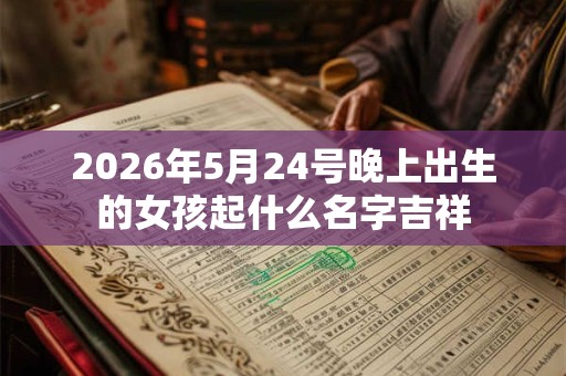 2026年5月24号晚上出生的女孩起什么名字吉祥