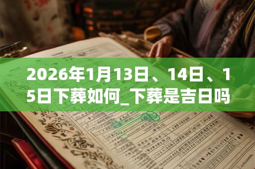 2026年1月13日、14日、15日下葬如何_下葬是吉日吗 2026年1月13日、14日、15日下葬如何_下葬是吉日吗