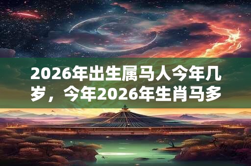 2026年出生属马人今年几岁，今年2026年生肖马多大