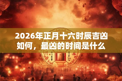 2026年正月十六时辰吉凶如何，最凶的时间是什么
