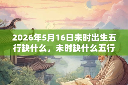 2026年5月16日未时出生五行缺什么，未时缺什么五行