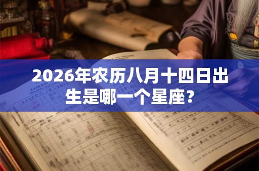 2026年农历八月十四日出生是哪一个星座？