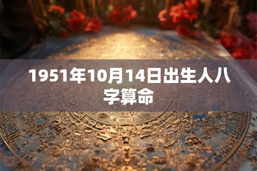 1951年10月14日出生人八字算命