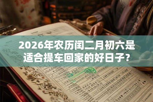 2026年农历闰二月初六是适合提车回家的好日子？