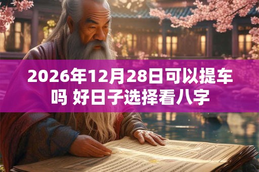 2026年12月28日可以提车吗 好日子选择看八字
