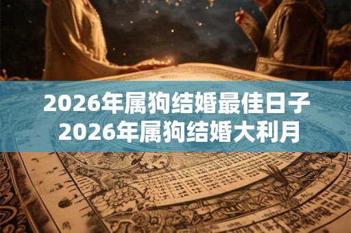 2026年属狗结婚最佳日子 2026年属狗结婚大利月 2026年属狗结婚最佳日子 2026年属狗结婚大利月