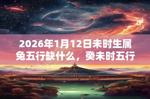 2026年1月12日未时生属兔五行缺什么，癸未时五行缺什么