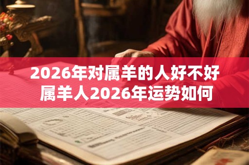 2026年对属羊的人好不好 属羊人2026年运势如何