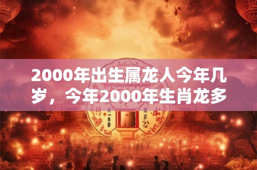 2000年出生属龙人今年几岁，今年2000年生肖龙多大