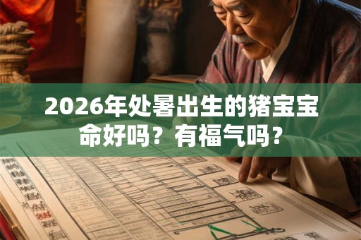 2026年处暑出生的猪宝宝命好吗？有福气吗？