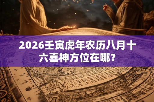 2026壬寅虎年农历八月十六喜神方位在哪？