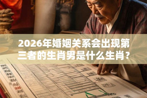 2026年婚姻关系会出现第三者的生肖男是什么生肖？