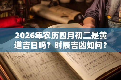 2026年农历四月初二是黄道吉日吗？时辰吉凶如何？