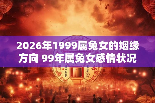 2026年1999属兔女的姻缘方向 99年属兔女感情状况如何