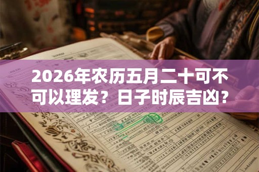 2026年农历五月二十可不可以理发？日子时辰吉凶？