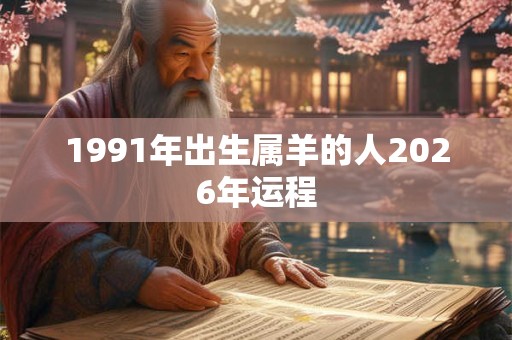 1991年出生属羊的人2026年运程