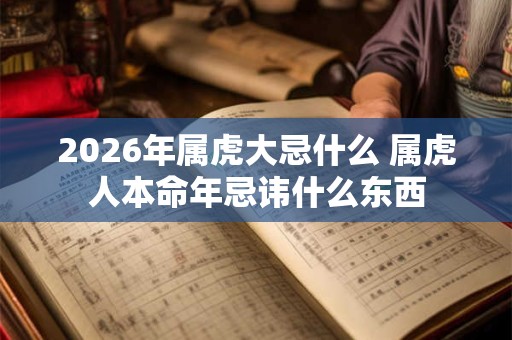 2026年属虎大忌什么 属虎人本命年忌讳什么东西
