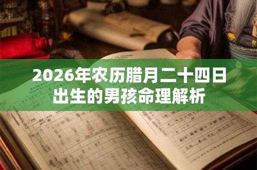 2026年农历腊月二十四日出生的男孩命理解析