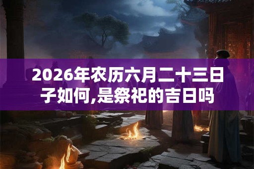 2026年农历六月二十三日子如何,是祭祀的吉日吗