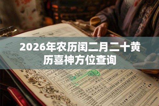 2026年农历闰二月二十黄历喜神方位查询