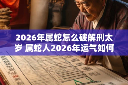 2026年属蛇怎么破解刑太岁 属蛇人2026年运气如何