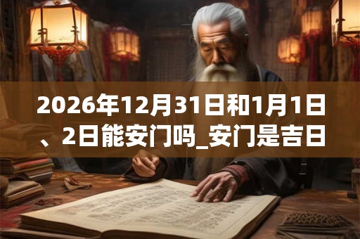 2026年12月31日和1月1日、2日能安门吗_安门是吉日吗