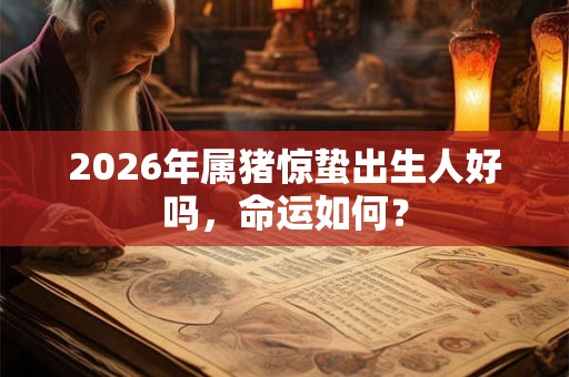 2026年属猪惊蛰出生人好吗，命运如何？