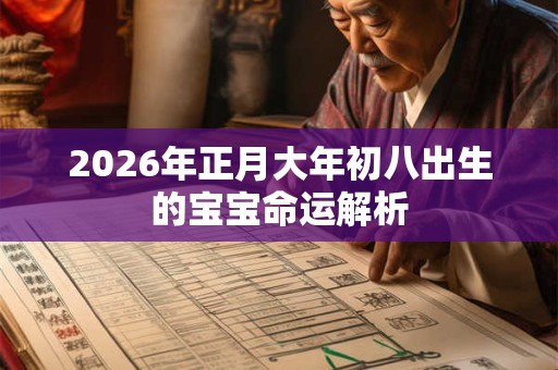 2026年正月大年初八出生的宝宝命运解析