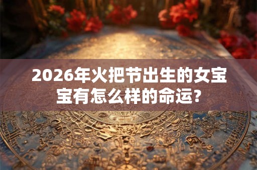 2026年火把节出生的女宝宝有怎么样的命运？