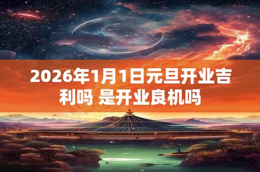 2026年1月1日元旦开业吉利吗 是开业良机吗