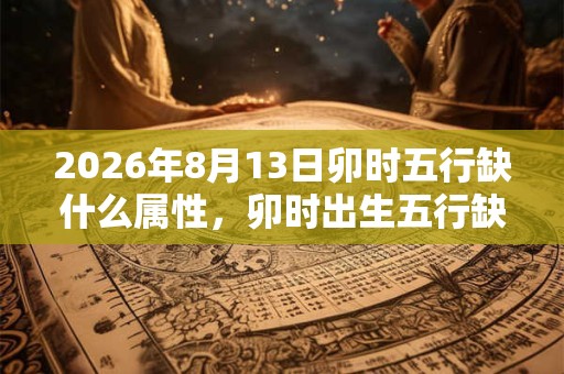 2026年8月13日卯时五行缺什么属性，卯时出生五行缺什么