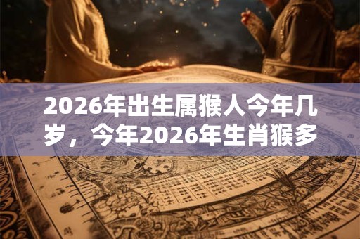 2026年出生属猴人今年几岁，今年2026年生肖猴多大