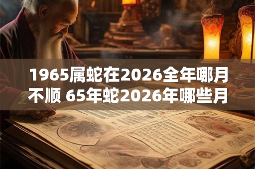 1965属蛇在2026全年哪月不顺 65年蛇2026年哪些月份最倒霉 1965属蛇在2026全年哪月不顺 65年蛇2026年哪些月份最倒霉