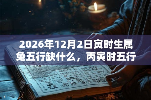 2026年12月2日寅时生属兔五行缺什么,丙寅时五行缺什么 2026年12月2日寅时生属兔五行缺什么,丙寅时五行缺什么