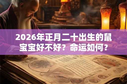 2026年正月二十出生的鼠宝宝好不好？命运如何？