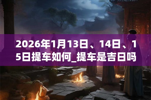 2026年1月13日、14日、15日提车如何_提车是吉日吗 2026年1月13日、14日、15日提车如何_提车是吉日吗