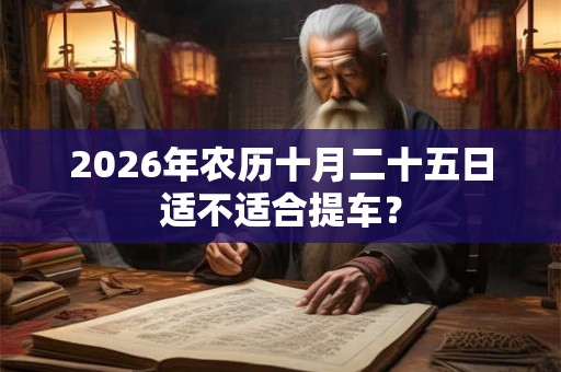 2026年农历十月二十五日适不适合提车? 2026年农历十月二十五日适不适合提车?