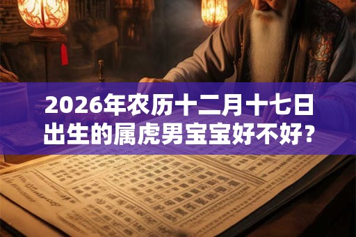 2026年农历十二月十七日出生的属虎男宝宝好不好？