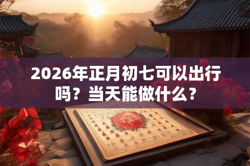 2026年正月初七可以出行吗？当天能做什么？