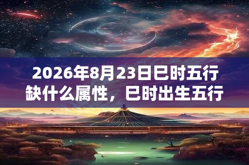 2026年8月23日巳时五行缺什么属性,巳时出生五行缺什么 2026年8月23日巳时五行缺什么属性,巳时出生五行缺什么