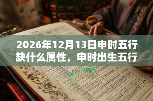 2026年12月13日申时五行缺什么属性,申时出生五行缺什么 2026年12月13日申时五行缺什么属性,申时出生五行缺什么