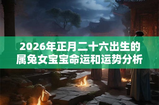 2026年正月二十六出生的属兔女宝宝命运和运势分析