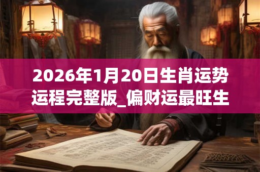 2026年1月20日生肖运势运程完整版_偏财运最旺生肖 2026年1月20日生肖运势运程完整版_偏财运最旺生肖