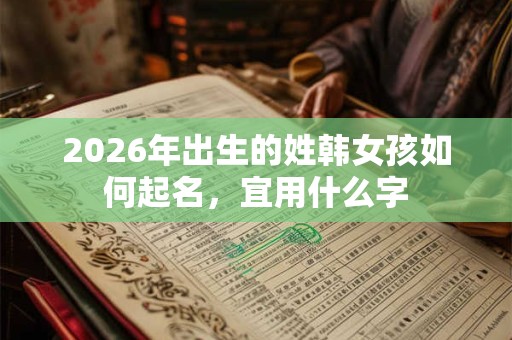 2026年出生的姓韩女孩如何起名，宜用什么字