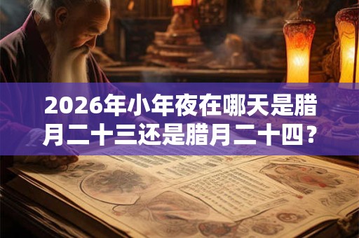 2026年小年夜在哪天是腊月二十三还是腊月二十四？