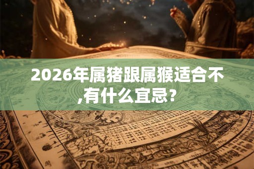 2026年属猪跟属猴适合不,有什么宜忌? 2026年属猪跟属猴适合不,有什么宜忌?