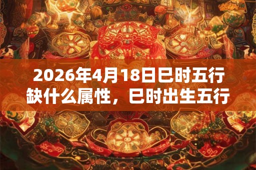 2026年4月18日巳时五行缺什么属性,巳时出生五行缺什么 2026年4月18日巳时五行缺什么属性,巳时出生五行缺什么