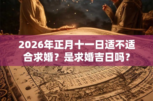 2026年正月十一日适不适合求婚？是求婚吉日吗？