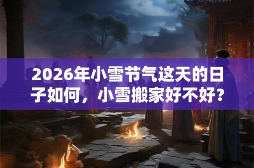 2026年小雪节气这天的日子如何,小雪搬家好不好? 2026年小雪节气这天的日子如何,小雪搬家好不好?